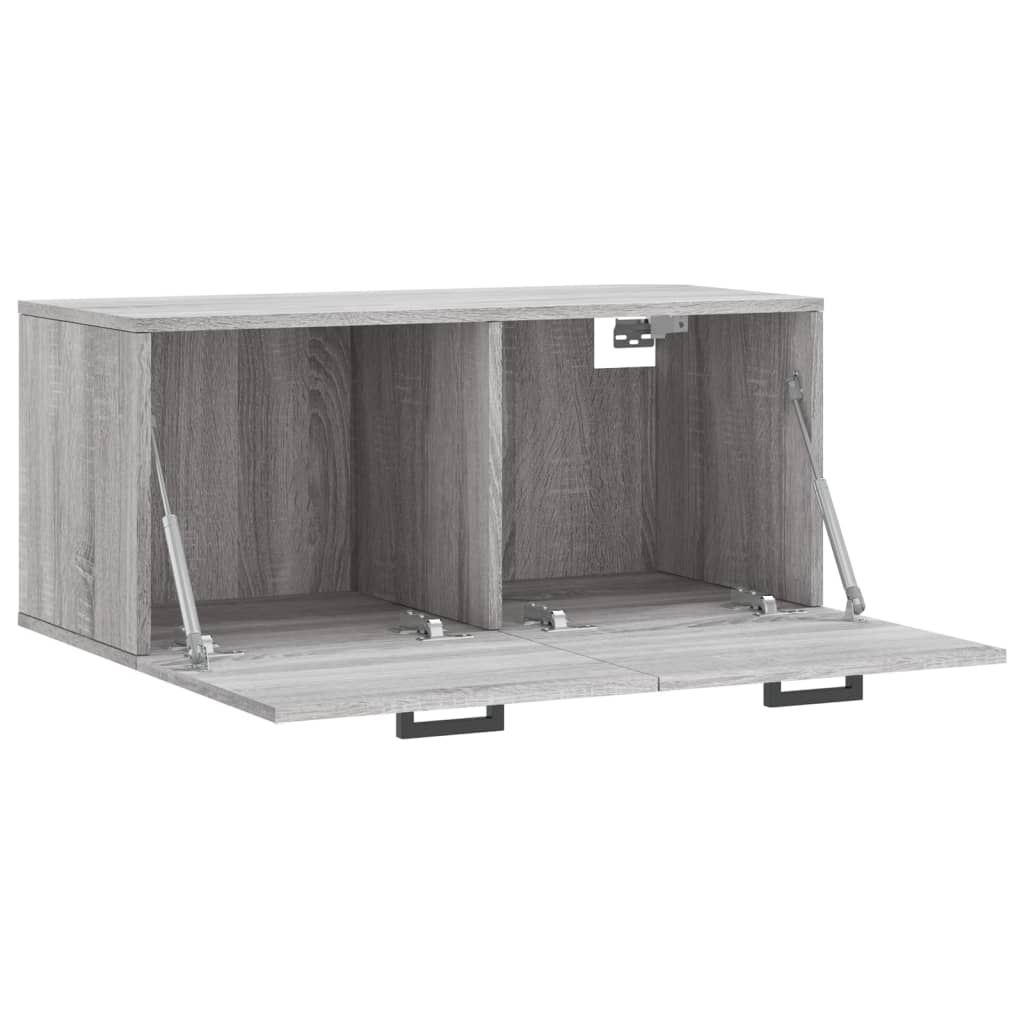 vidaXL Dulap de perete, gri sonoma, 80x36,5x35 cm, lemn compozit