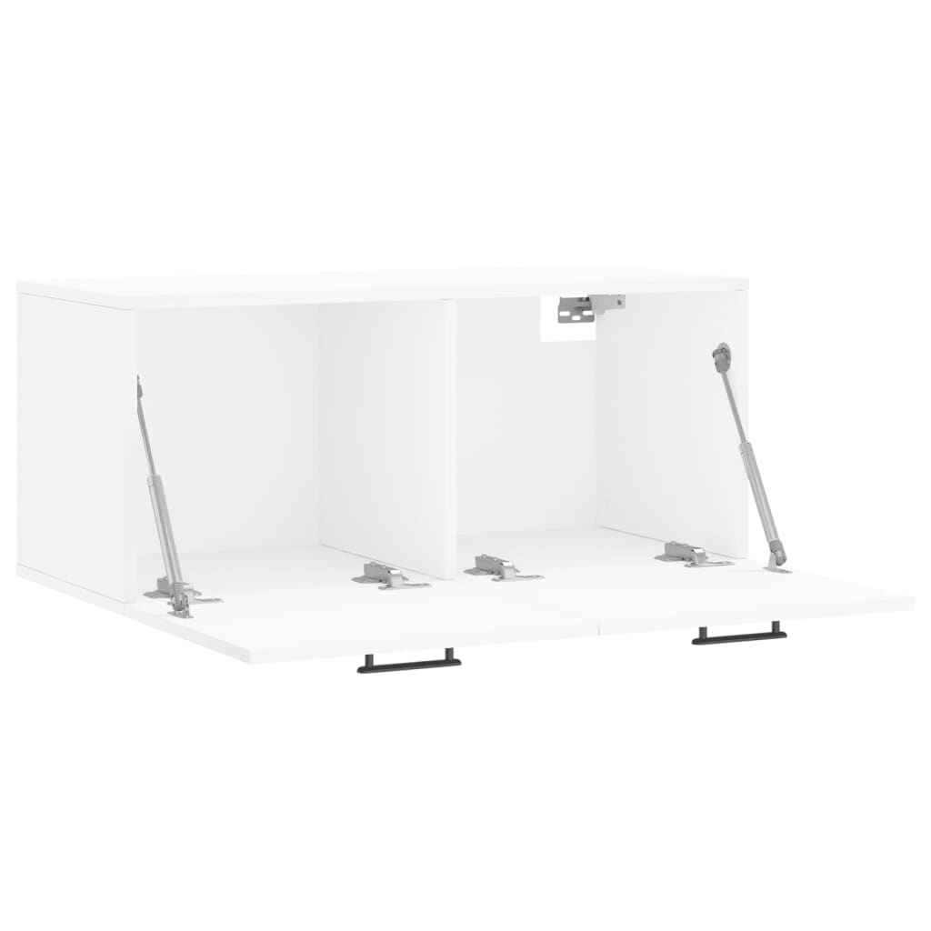 vidaXL Dulap de perete, alb, 80x36,5x35 cm, lemn compozit vidaXL Dulap de perete, alb, 80x36,5x35 cm, lemn compozit