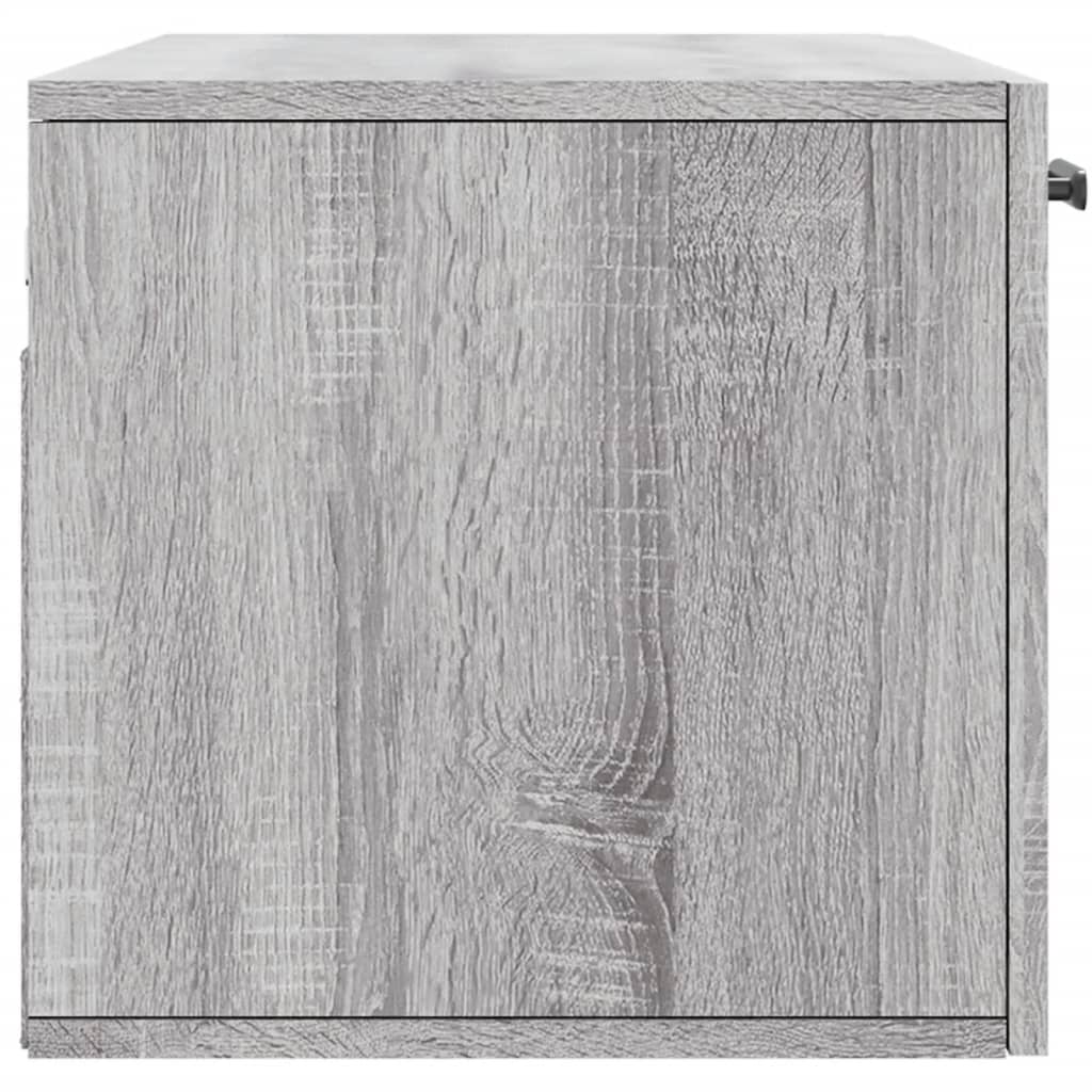vidaXL Dulap de perete, gri sonoma, 80x36,5x35 cm, lemn compozit