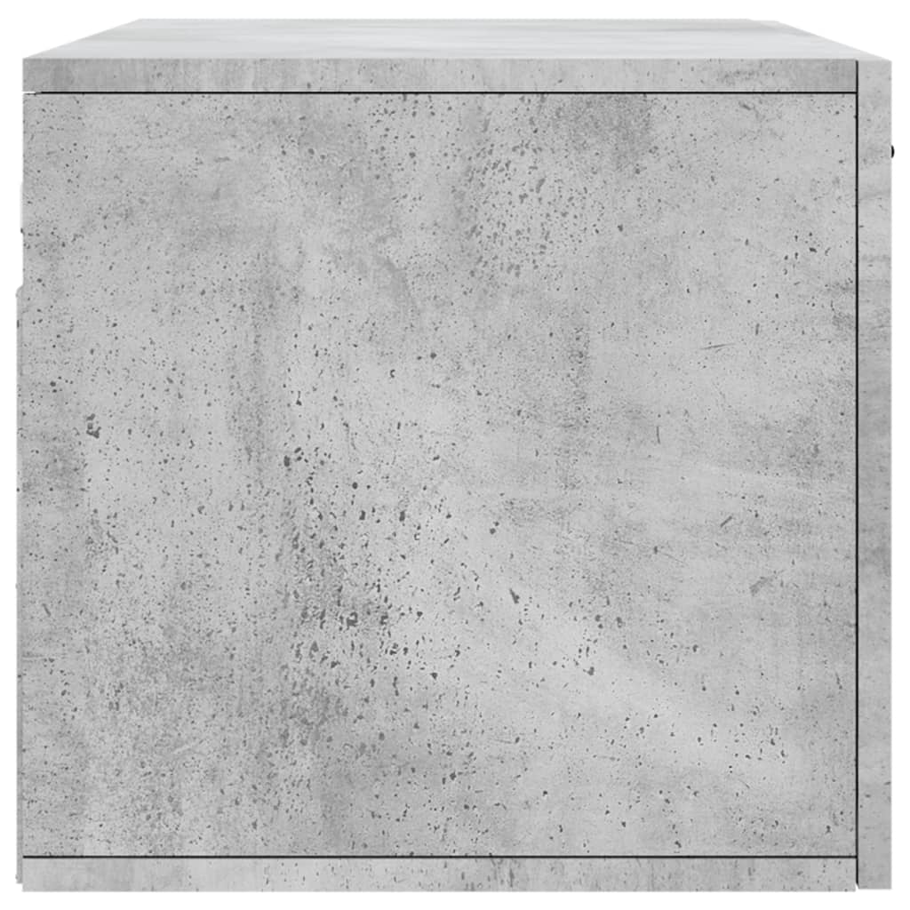 vidaXL Dulap de perete, gri beton, 80x36,5x35 cm, lemn compozit
