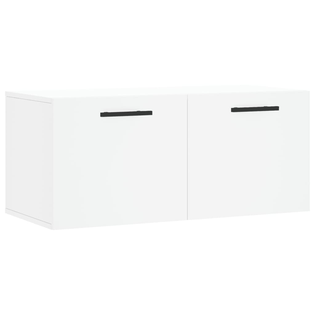 vidaXL Dulap de perete, alb, 80x36,5x35 cm, lemn compozit