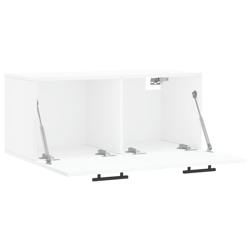 vidaXL Dulap de perete, alb, 80x36,5x35 cm, lemn compozit