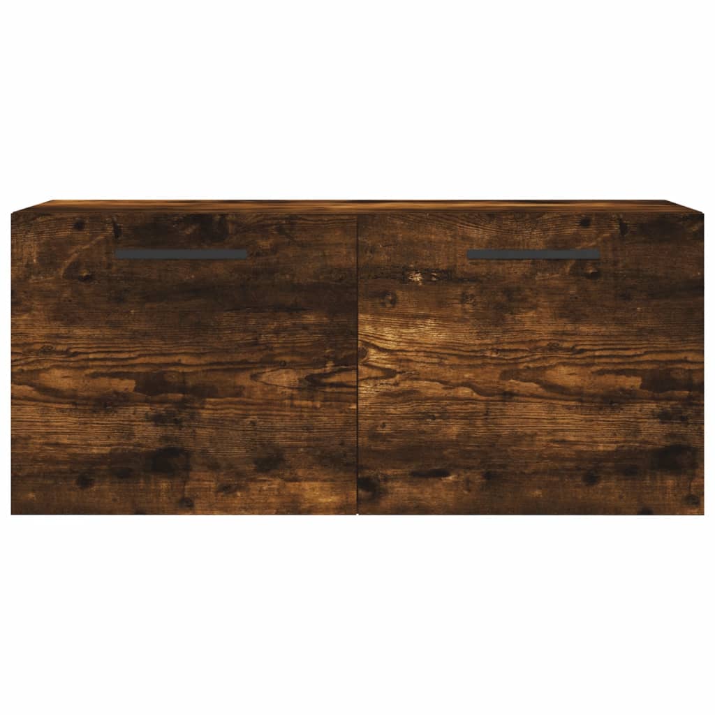 vidaXL Dulap de perete, stejar fumuriu, 80x36,5x35 cm, lemn compozit