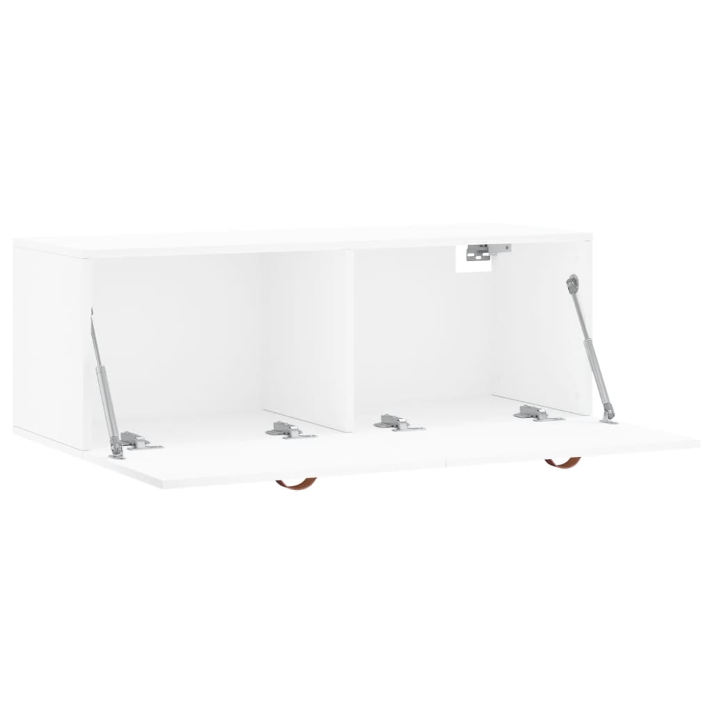 vidaXL Dulap de perete, alb, 100x36,5x35 cm, lemn compozit vidaXL Dulap de perete, alb, 100x36,5x35 cm, lemn compozit