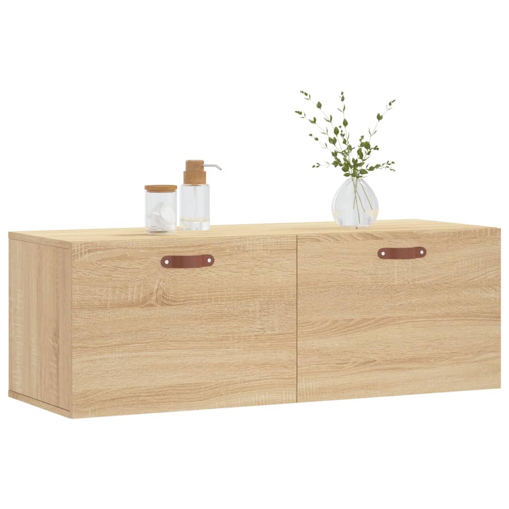 vidaXL Dulap de perete, stejar sonoma, 100x36,5x35 cm, lemn prelucrat