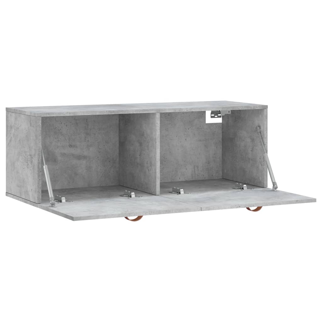 vidaXL Dulap de perete, gri beton, 100x36,5x35 cm, lemn prelucrat