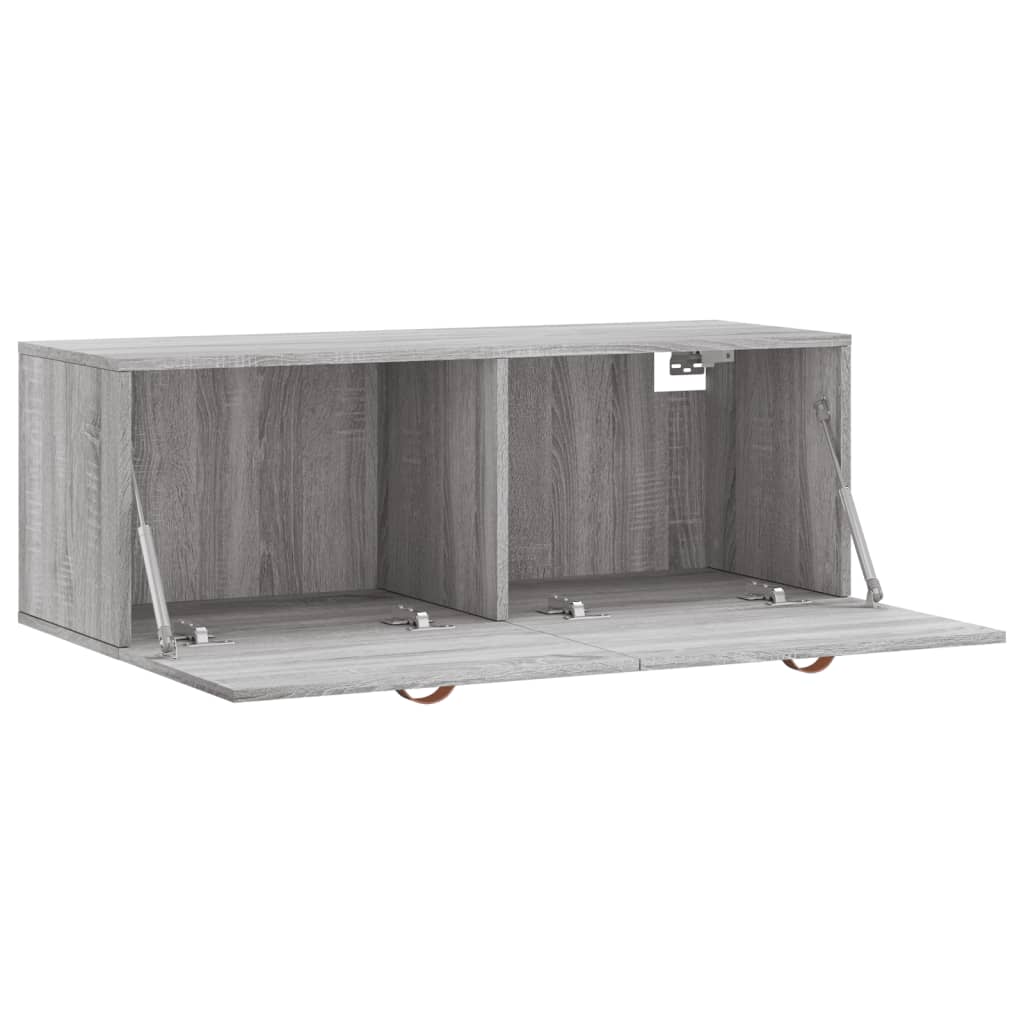 vidaXL Dulap de perete, gri sonoma, 100x36,5x35 cm, lemn prelucrat