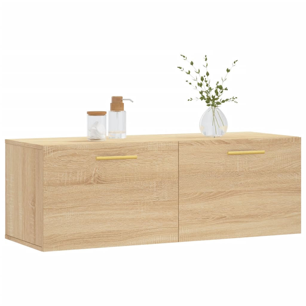 vidaXL Dulap de perete, stejar sonoma, 100x36,5x35 cm, lemn prelucrat