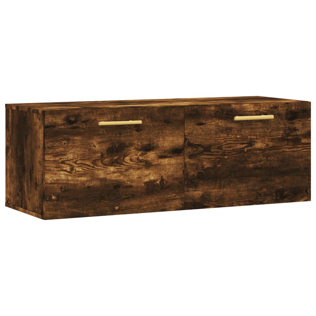 vidaXL Dulap de perete, stejar fumuriu, 100x36,5x35 cm, lemn prelucrat