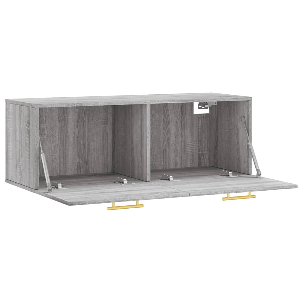 vidaXL Dulap de perete, gri sonoma, 100x36,5x35 cm, lemn prelucrat vidaXL Dulap de perete, gri sonoma, 100x36,5x35 cm, lemn prelucrat