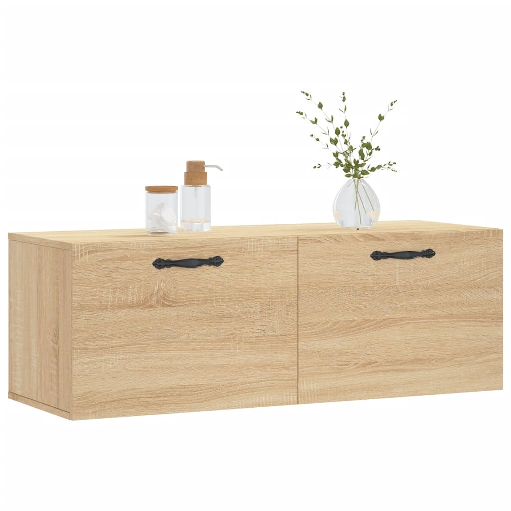 vidaXL Dulap de perete, stejar sonoma, 100x36,5x35 cm, lemn prelucrat
