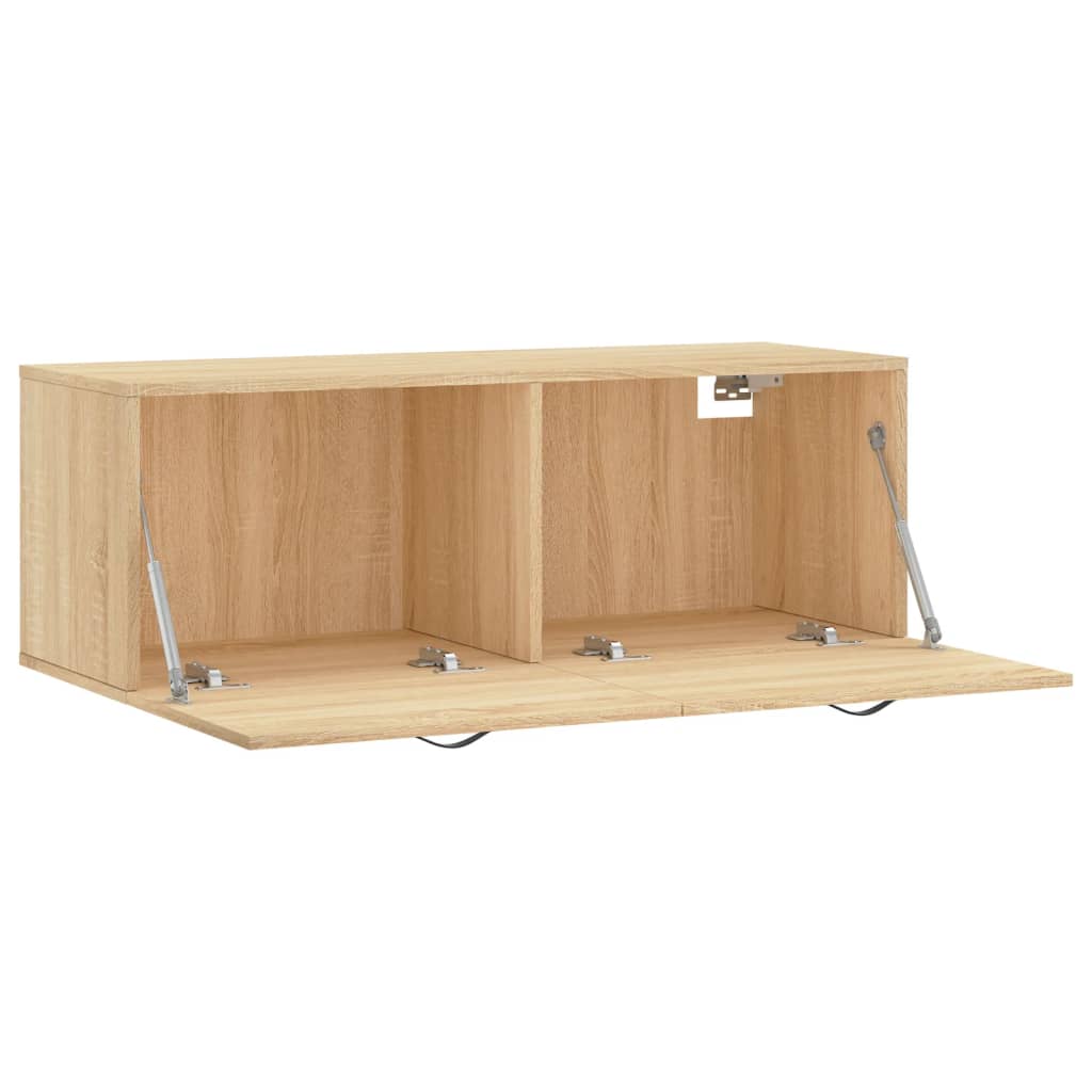 vidaXL Dulap de perete, stejar sonoma, 100x36,5x35 cm, lemn prelucrat