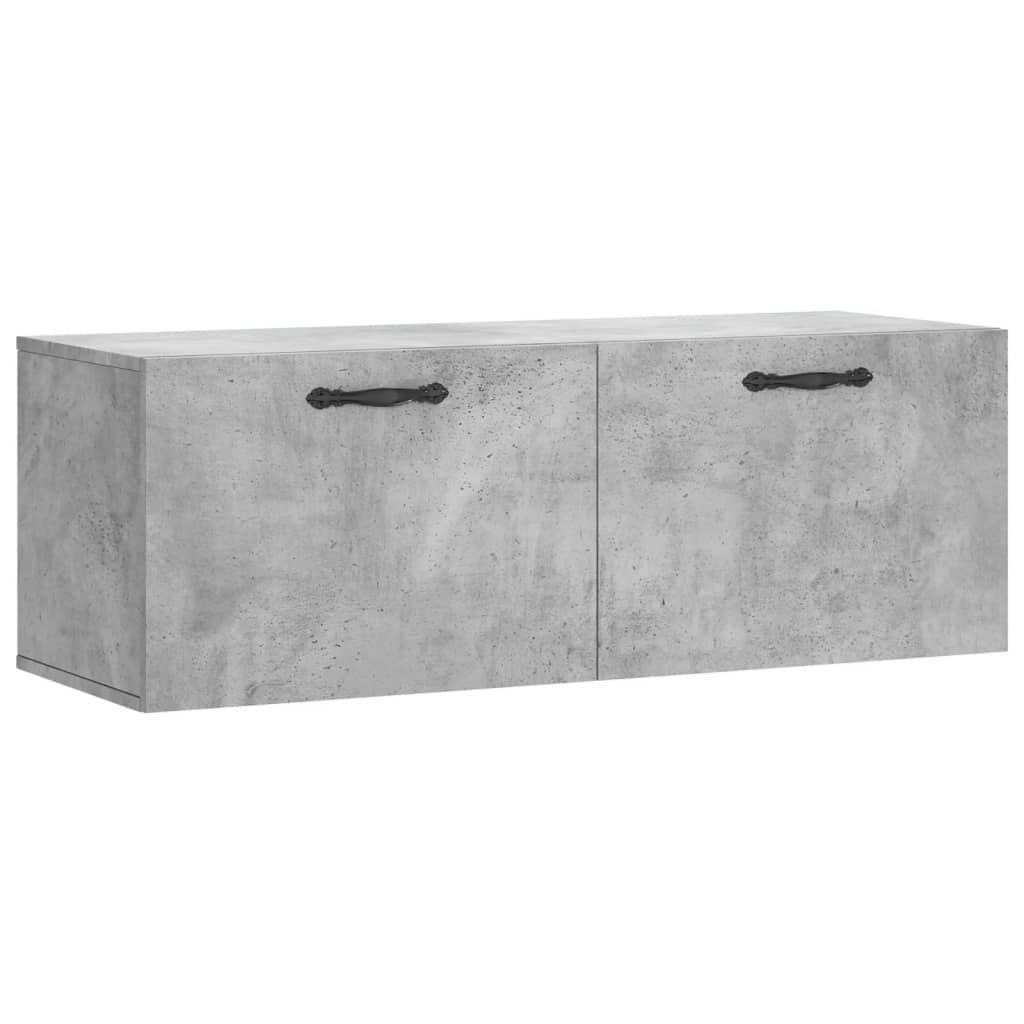 vidaXL Dulap de perete, gri beton, 100x36,5x35 cm, lemn prelucrat