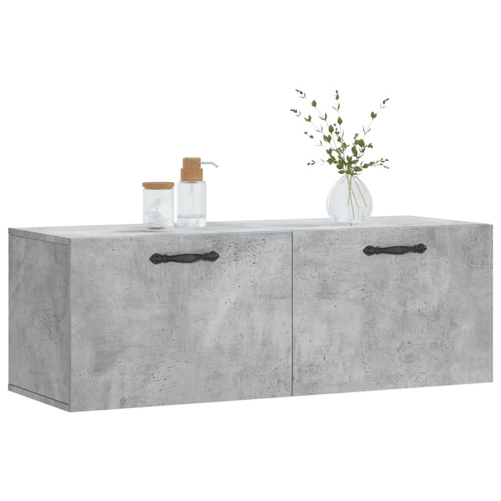 vidaXL Dulap de perete, gri beton, 100x36,5x35 cm, lemn prelucrat