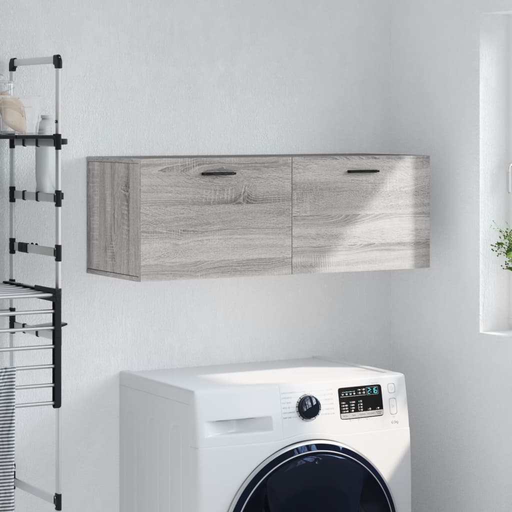 vidaXL Dulap de perete, gri sonoma, 100x36,5x35 cm, lemn prelucrat