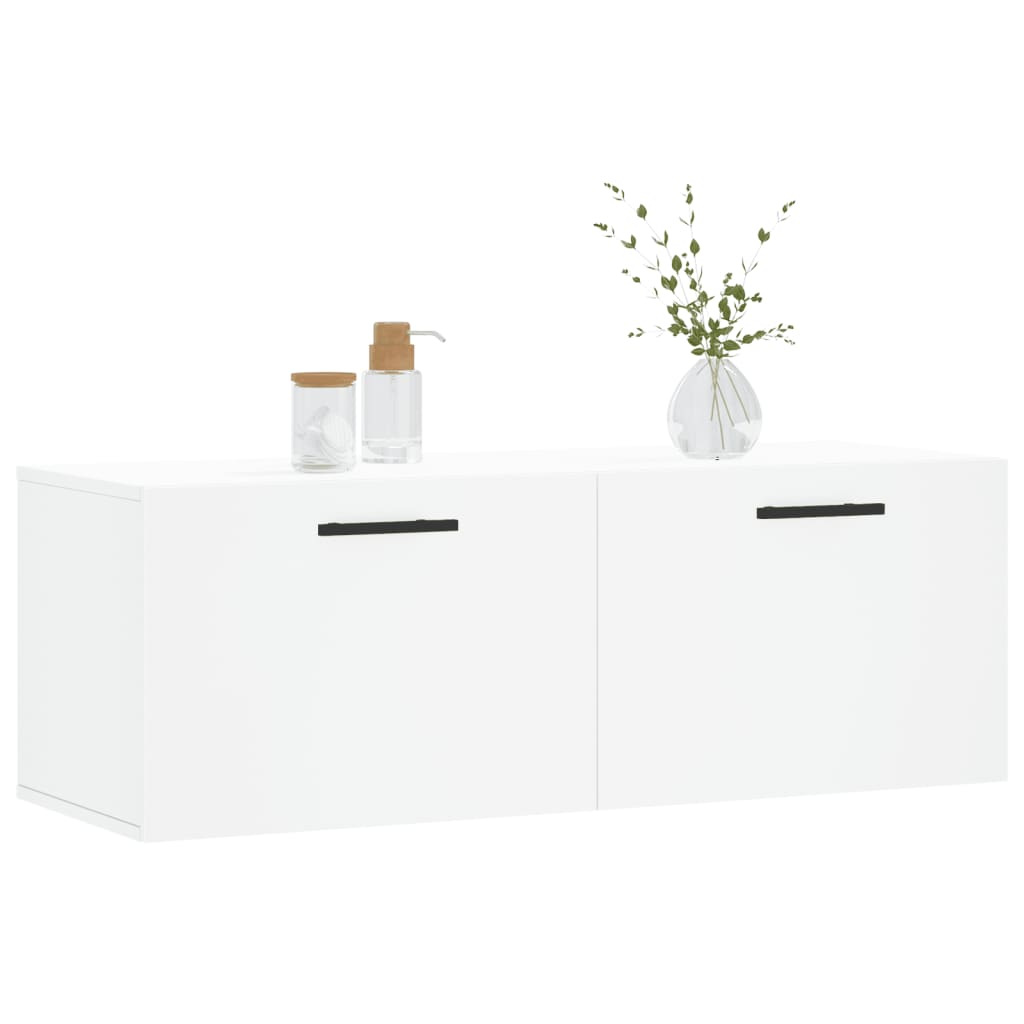 vidaXL Dulap de perete, alb, 100x36,5x35 cm, lemn compozit
