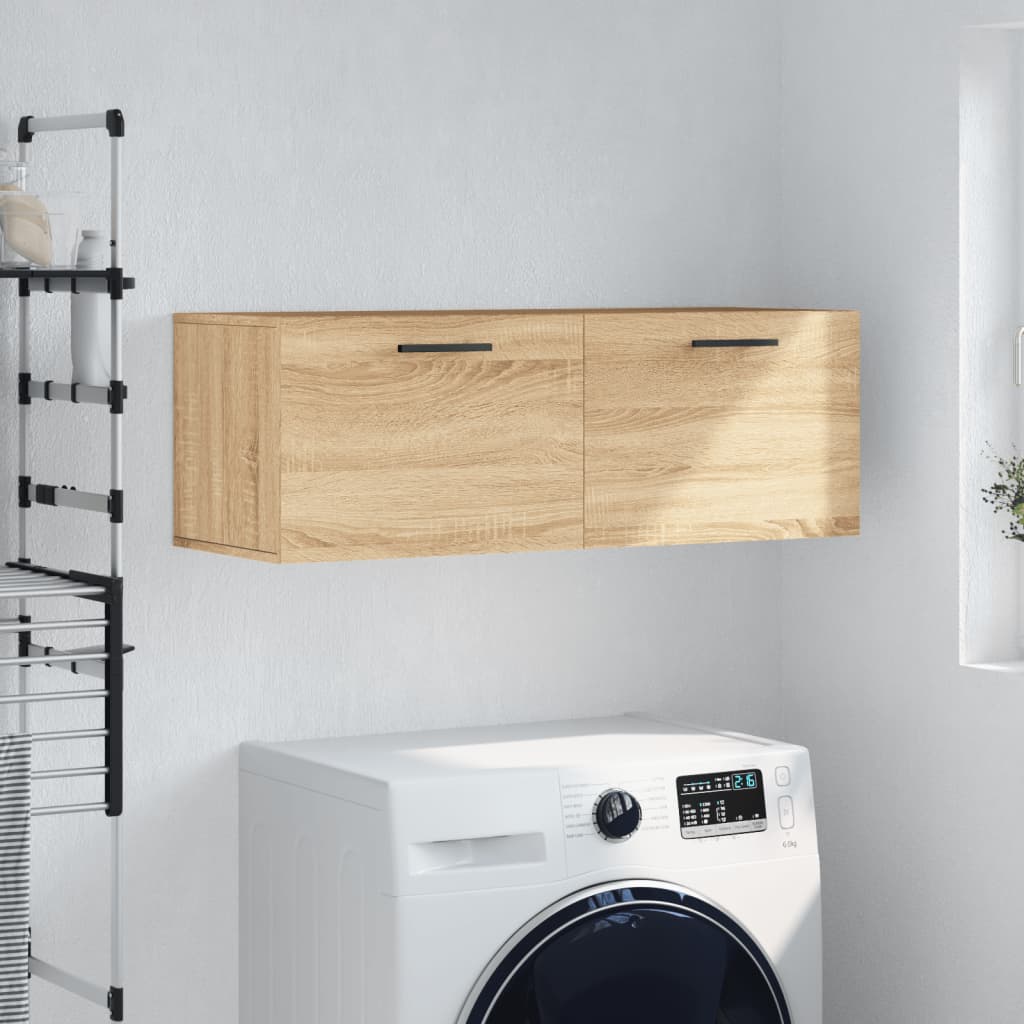vidaXL Dulap de perete, stejar sonoma, 100x36,5x35 cm, lemn prelucrat vidaXL Dulap de perete, stejar sonoma, 100x36,5x35 cm, lemn prelucrat