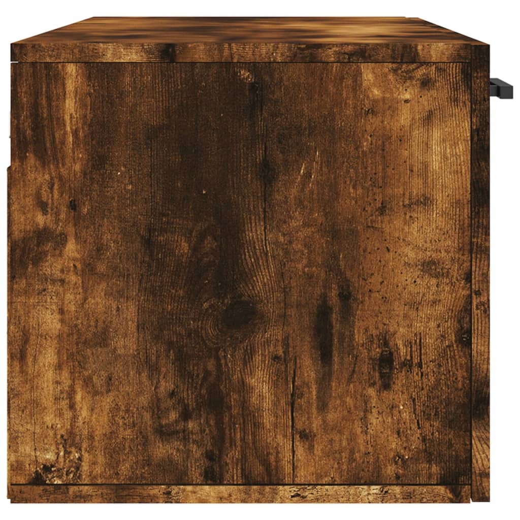 vidaXL Dulap de perete, stejar fumuriu, 100x36,5x35 cm, lemn prelucrat