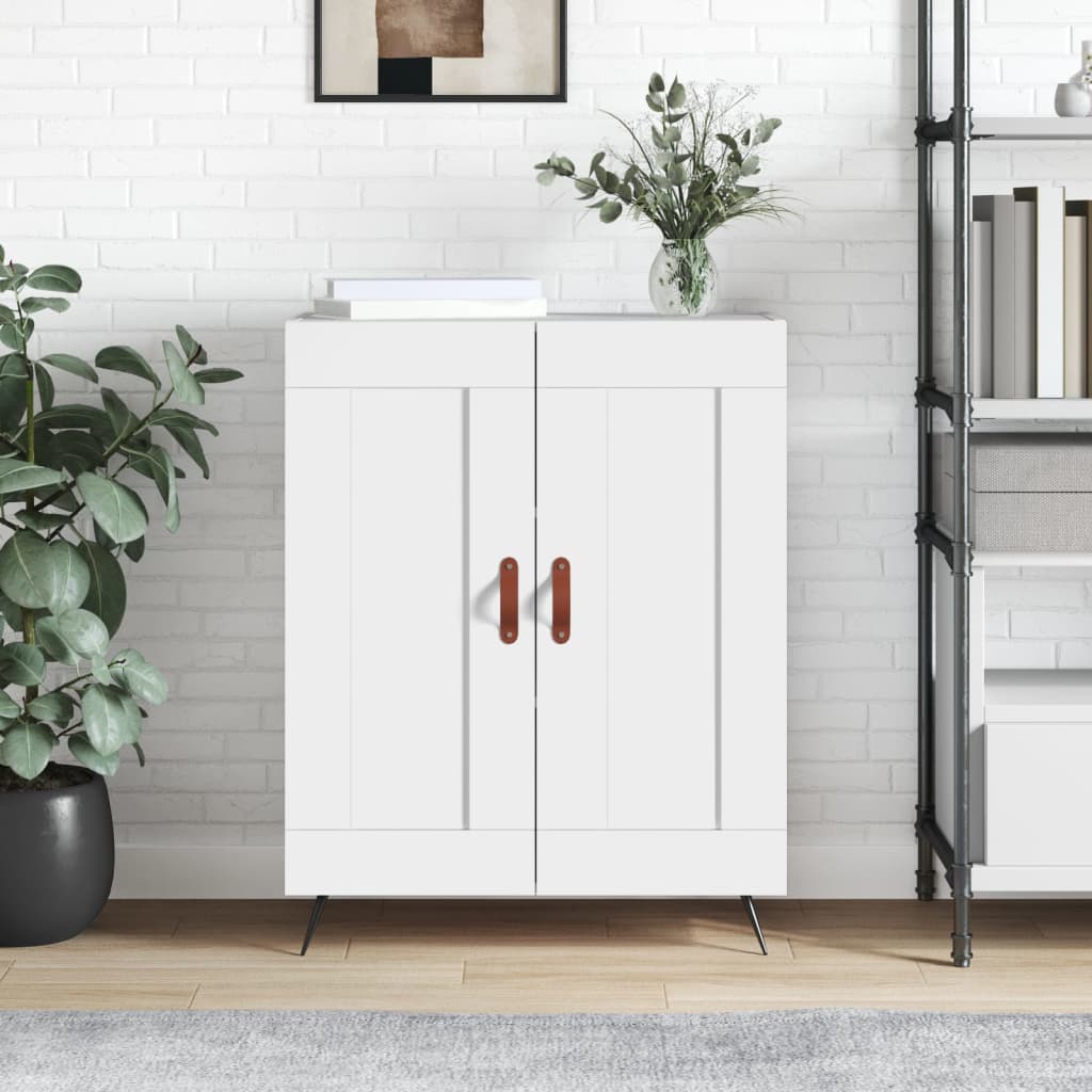 vidaXL Servantă, alb, 69,5x34x90 cm, lemn compozit vidaXL Servantă, alb, 69,5x34x90 cm, lemn compozit