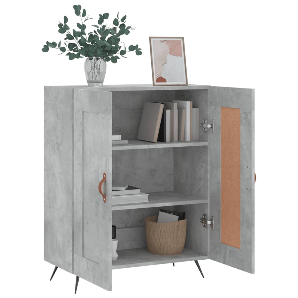 vidaXL Servantă, gri beton, 69,5x34x90 cm, lemn compozit vidaXL Servantă, gri beton, 69,5x34x90 cm, lemn compozit