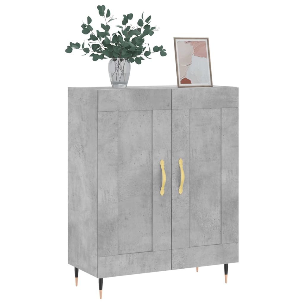 vidaXL Servantă, gri beton, 69,5x34x90 cm, lemn compozit vidaXL Servantă, gri beton, 69,5x34x90 cm, lemn compozit