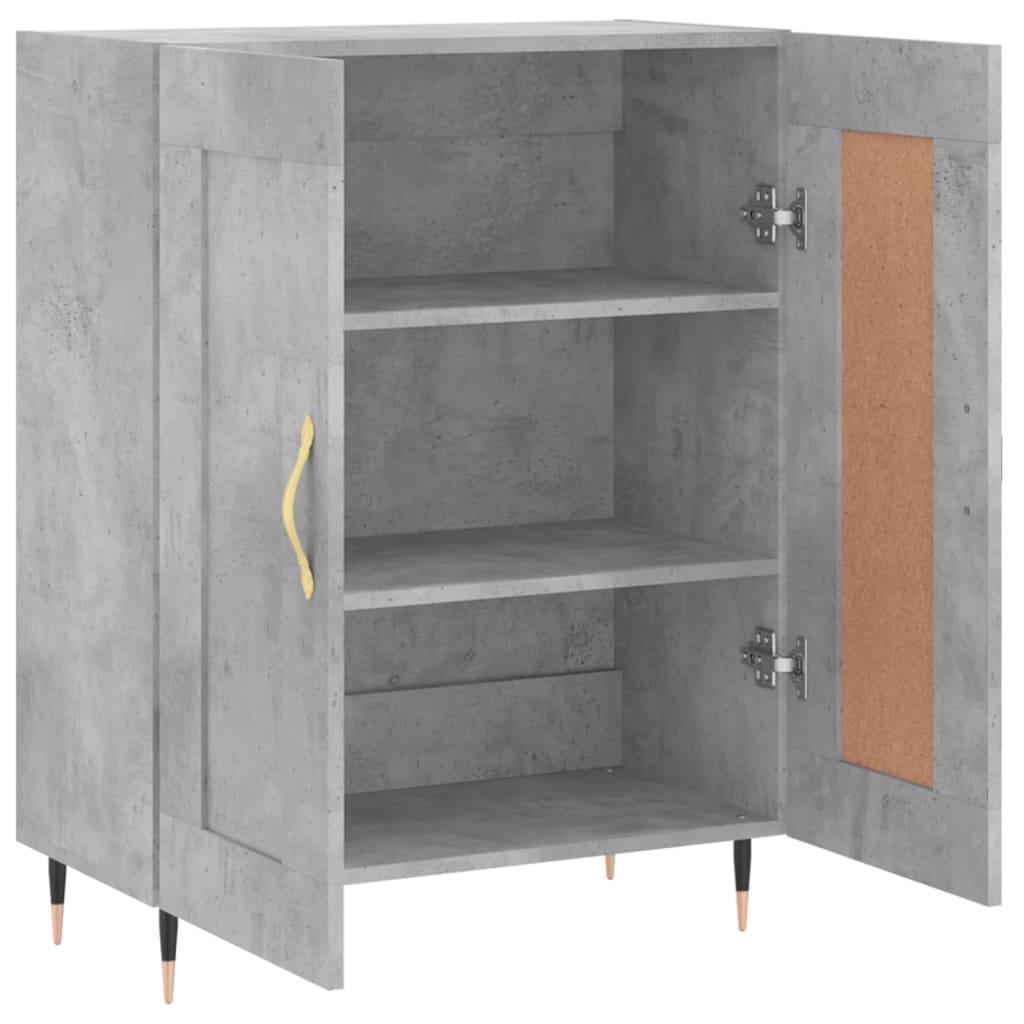 vidaXL Servantă, gri beton, 69,5x34x90 cm, lemn compozit vidaXL Servantă, gri beton, 69,5x34x90 cm, lemn compozit