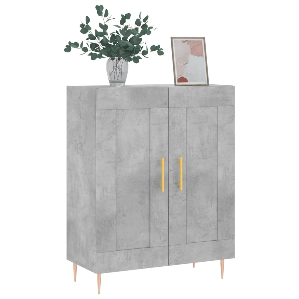 vidaXL Servantă, gri beton, 69,5x34x90 cm, lemn compozit vidaXL Servantă, gri beton, 69,5x34x90 cm, lemn compozit