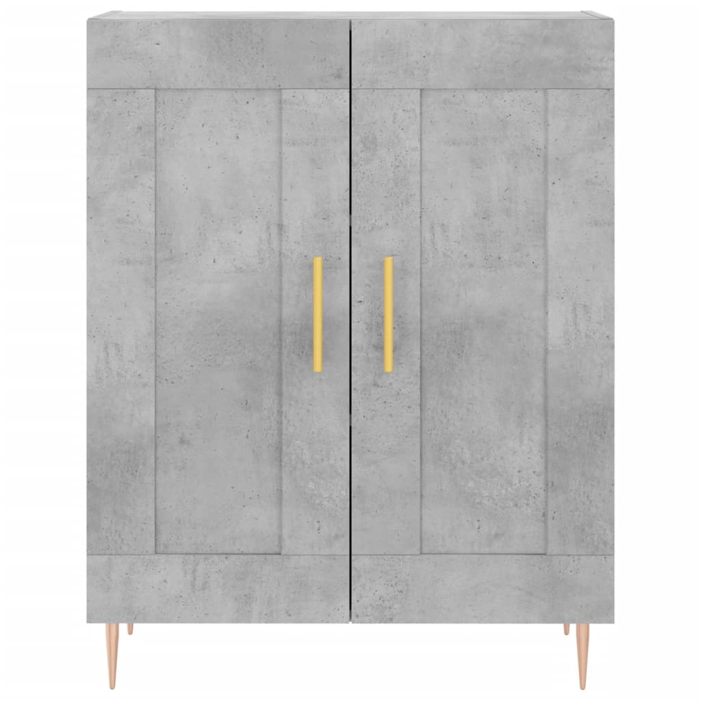 vidaXL Servantă, gri beton, 69,5x34x90 cm, lemn compozit vidaXL Servantă, gri beton, 69,5x34x90 cm, lemn compozit