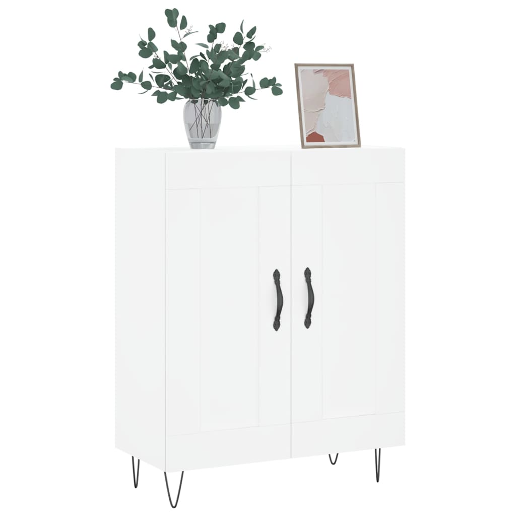 vidaXL Servantă, alb, 69,5x34x90 cm, lemn compozit vidaXL Servantă, alb, 69,5x34x90 cm, lemn compozit