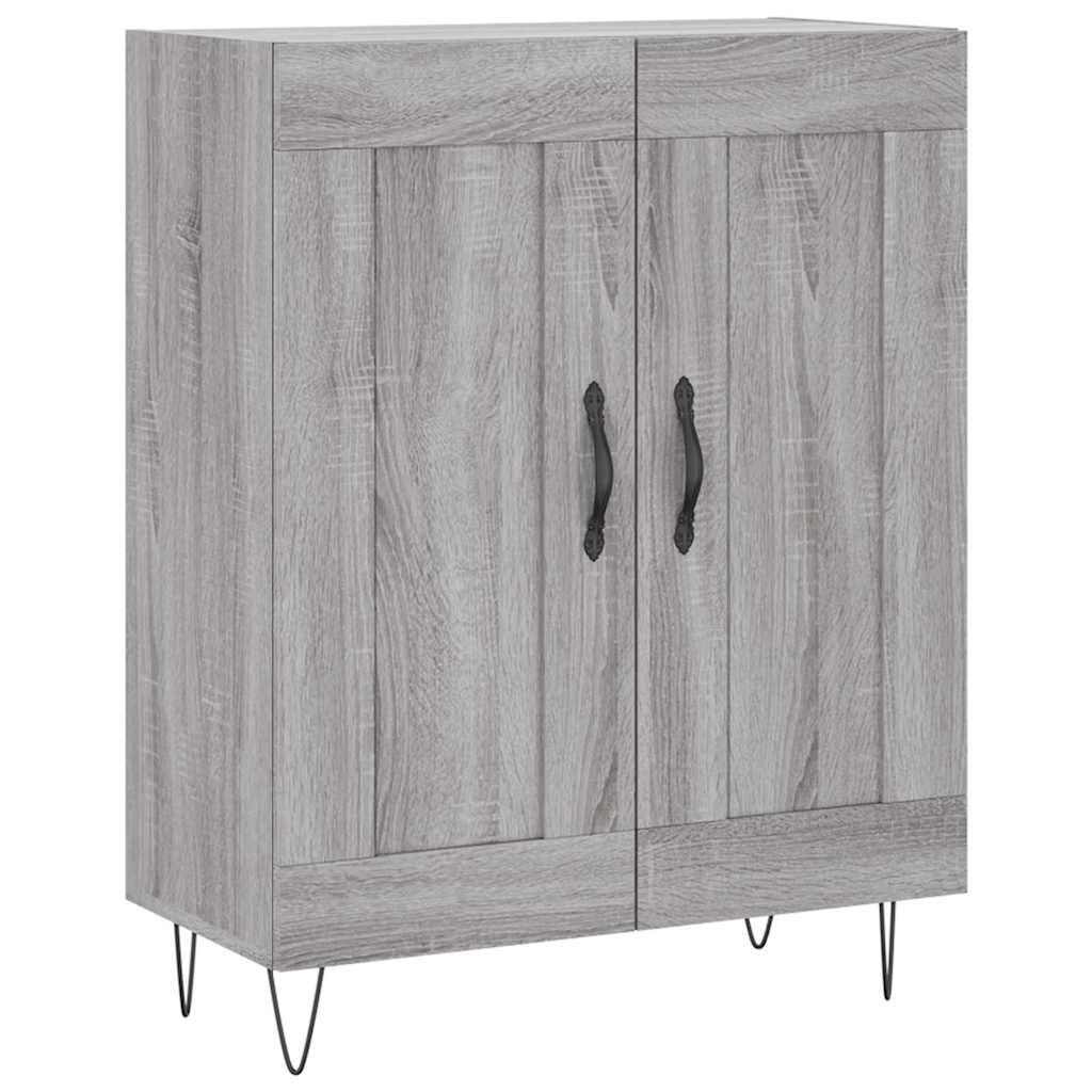 vidaXL Servantă, gri sonoma, 69,5x34x90 cm, lemn compozit