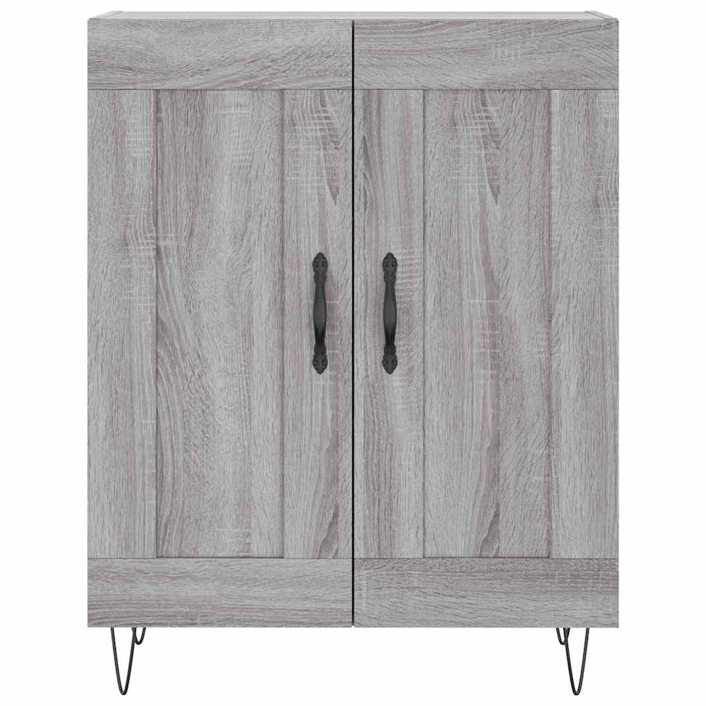 vidaXL Servantă, gri sonoma, 69,5x34x90 cm, lemn compozit