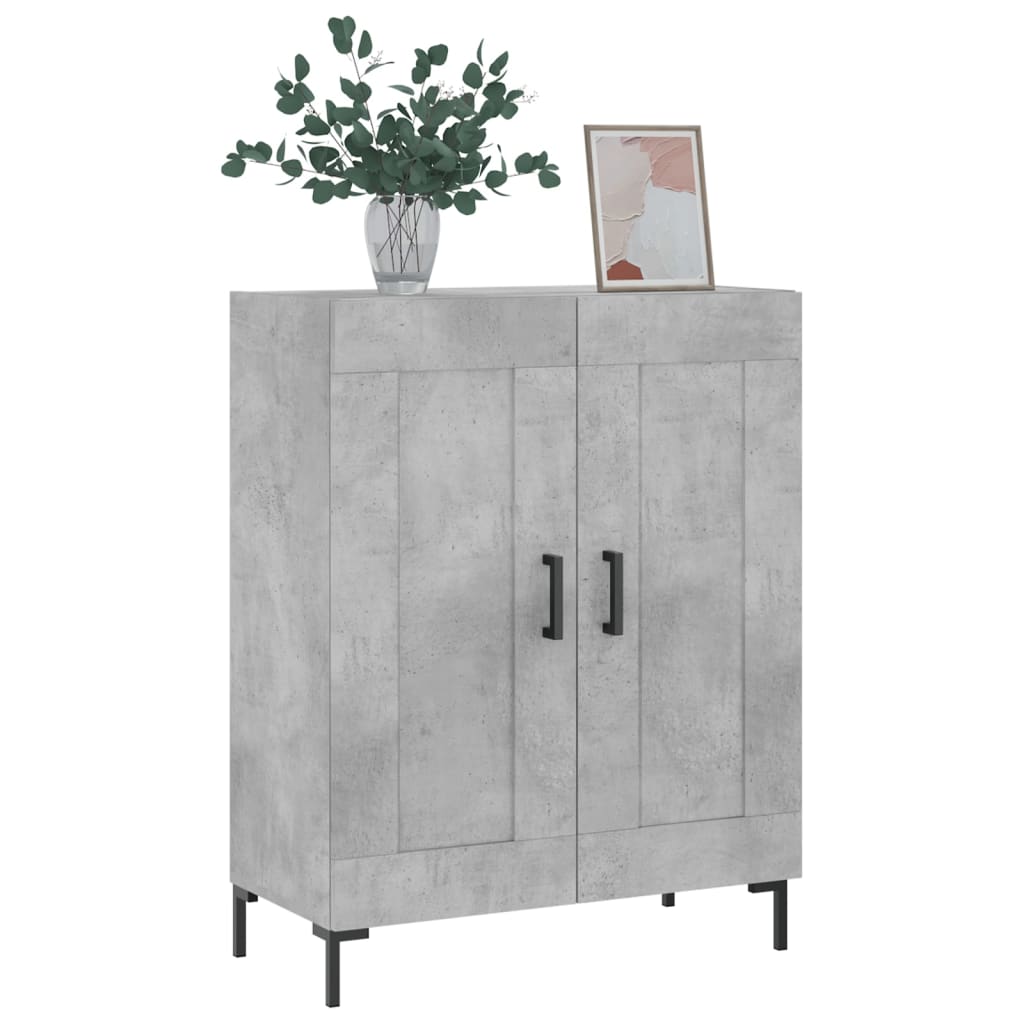 vidaXL Servantă, gri beton, 69,5x34x90 cm, lemn compozit vidaXL Servantă, gri beton, 69,5x34x90 cm, lemn compozit