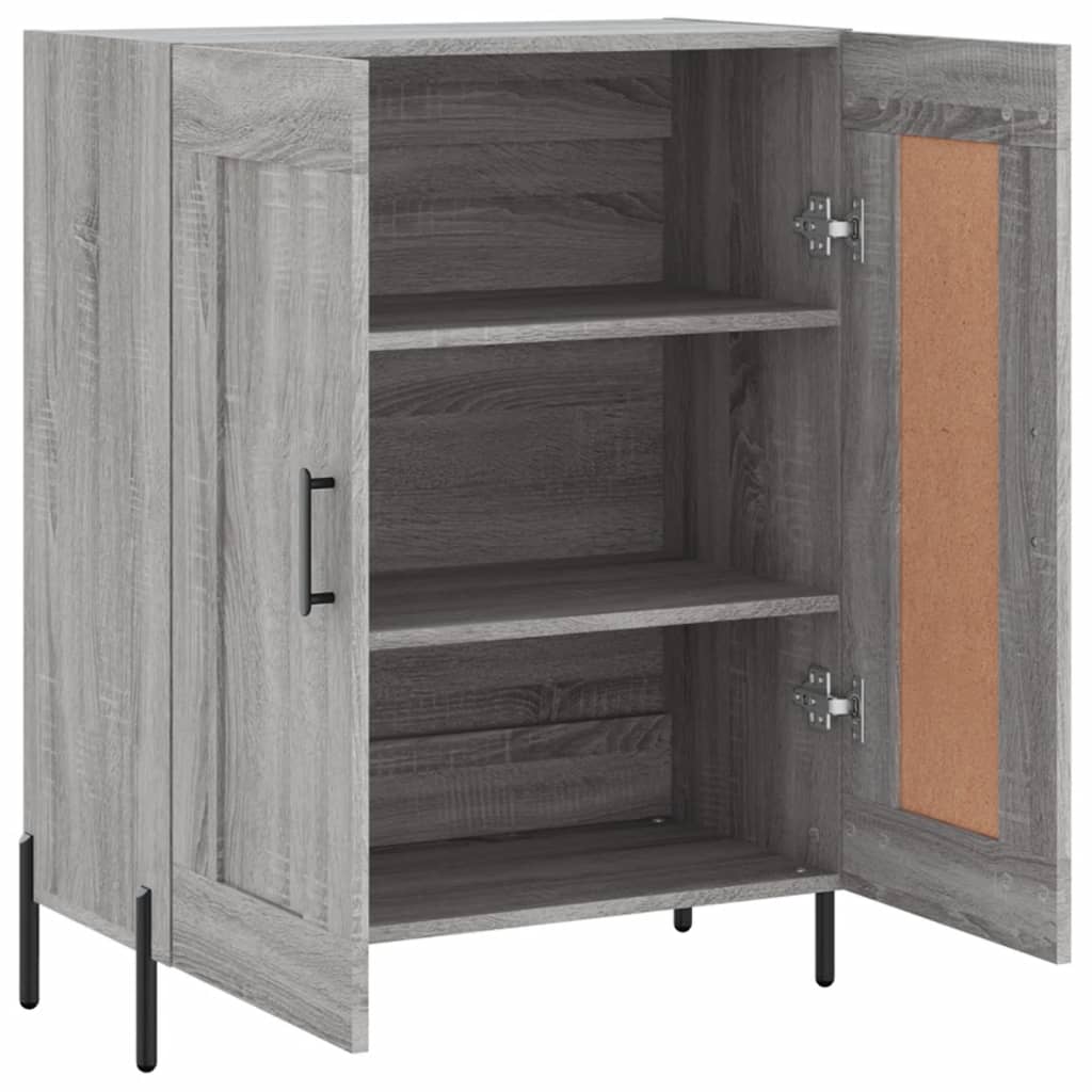 vidaXL Servantă, gri sonoma, 69,5x34x90 cm, lemn compozit vidaXL Servantă, gri sonoma, 69,5x34x90 cm, lemn compozit