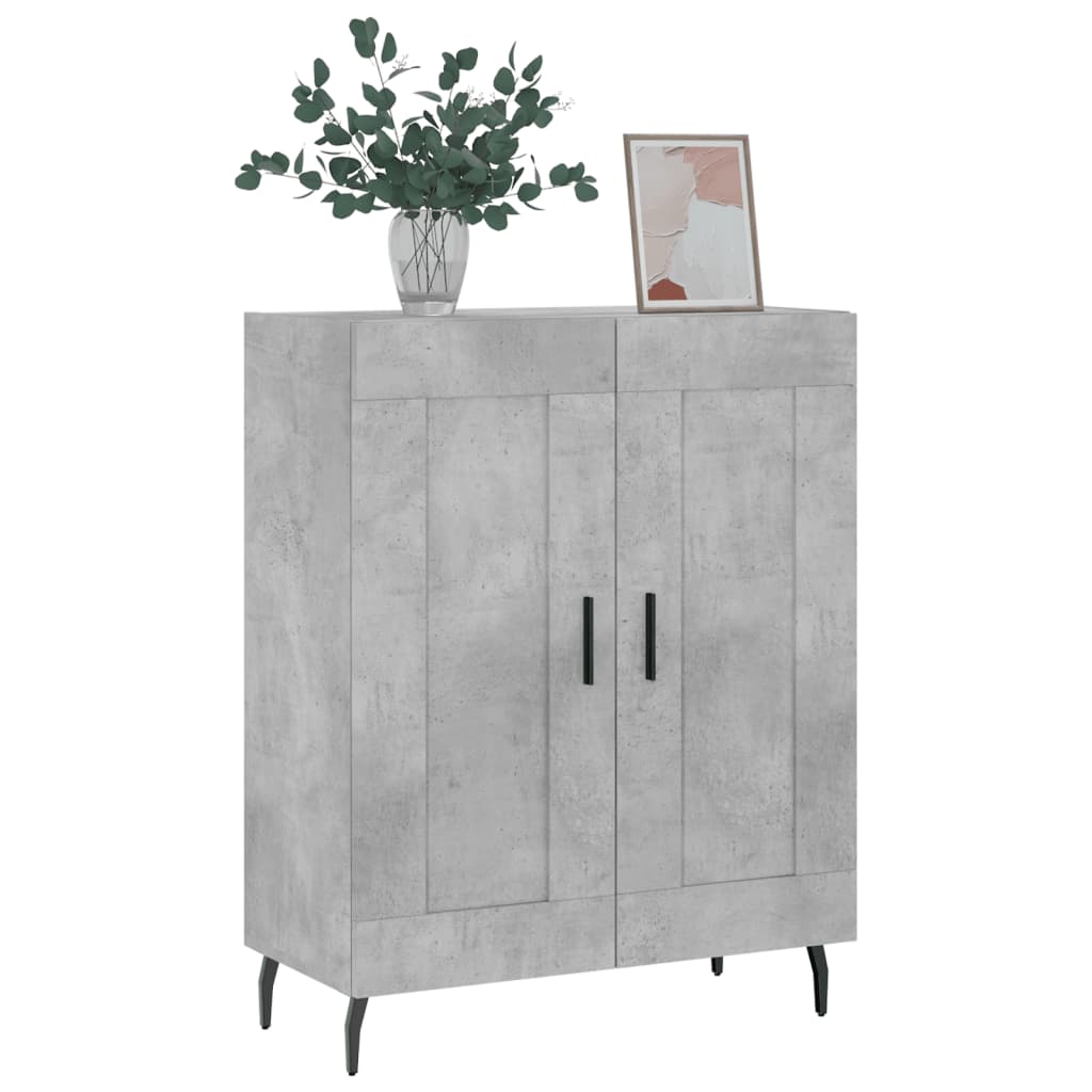 vidaXL Servantă, gri beton, 69,5x34x90 cm, lemn compozit vidaXL Servantă, gri beton, 69,5x34x90 cm, lemn compozit