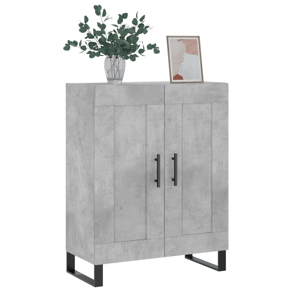 vidaXL Servantă, gri beton, 69,5x34x90 cm, lemn compozit vidaXL Servantă, gri beton, 69,5x34x90 cm, lemn compozit