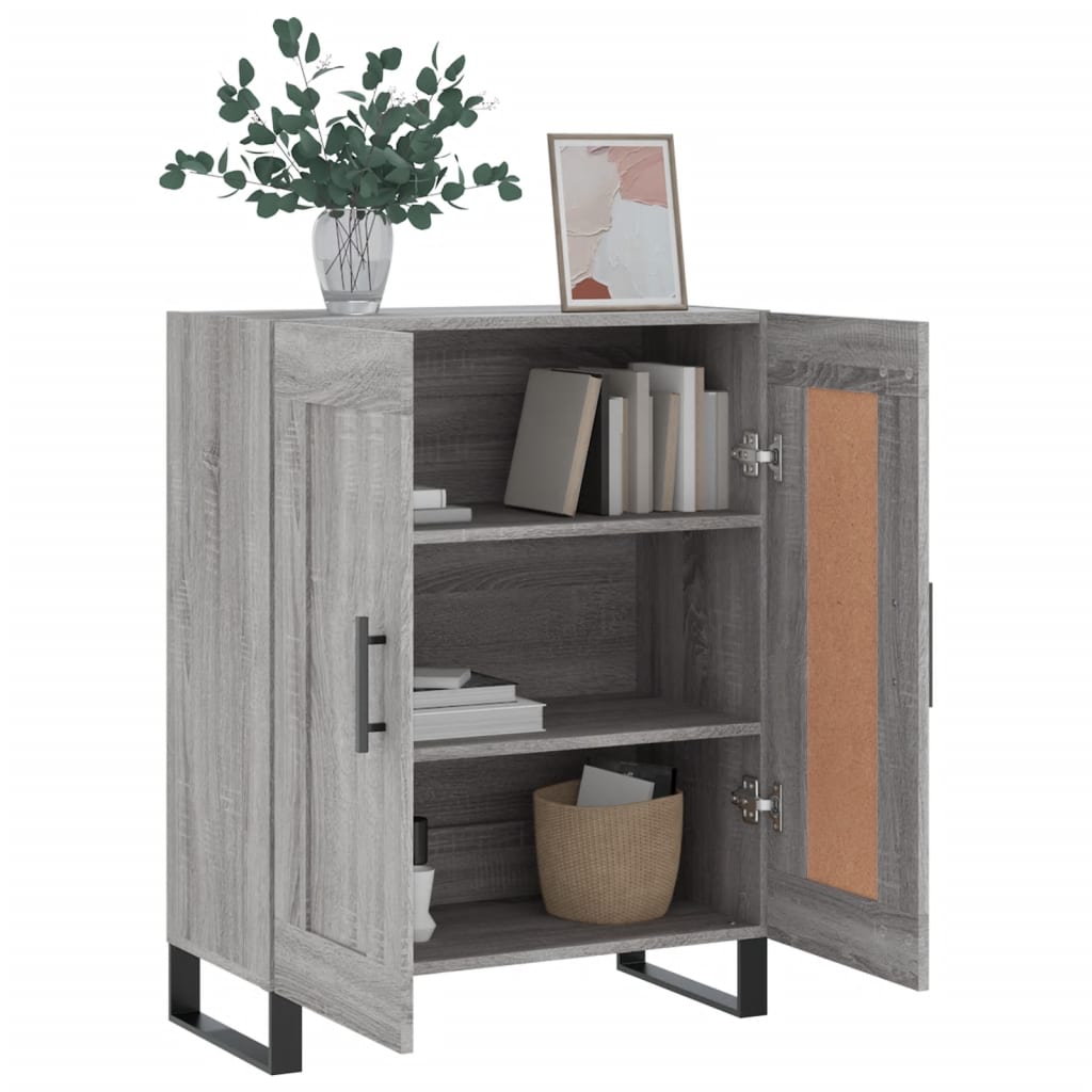 vidaXL Servantă, gri sonoma, 69,5x34x90 cm, lemn compozit vidaXL Servantă, gri sonoma, 69,5x34x90 cm, lemn compozit