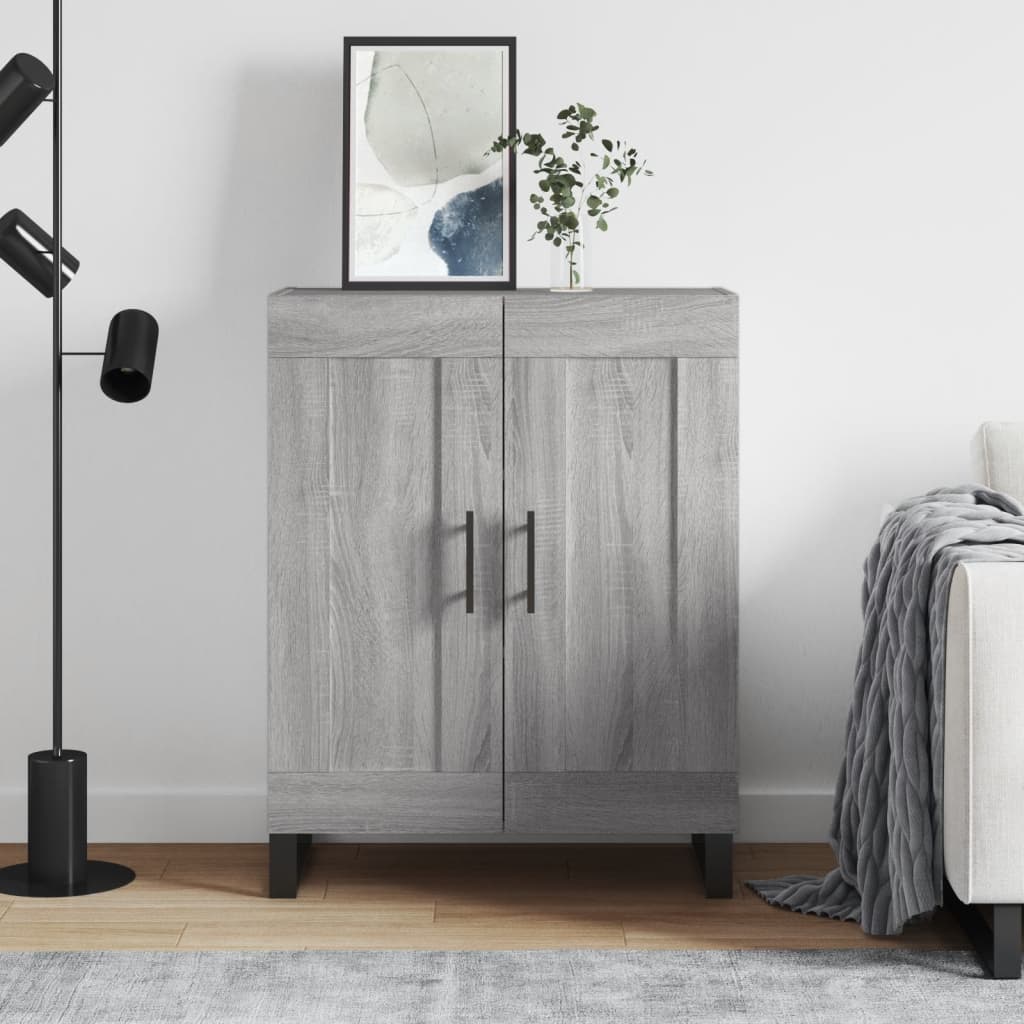vidaXL Servantă, gri sonoma, 69,5x34x90 cm, lemn compozit vidaXL Servantă, gri sonoma, 69,5x34x90 cm, lemn compozit