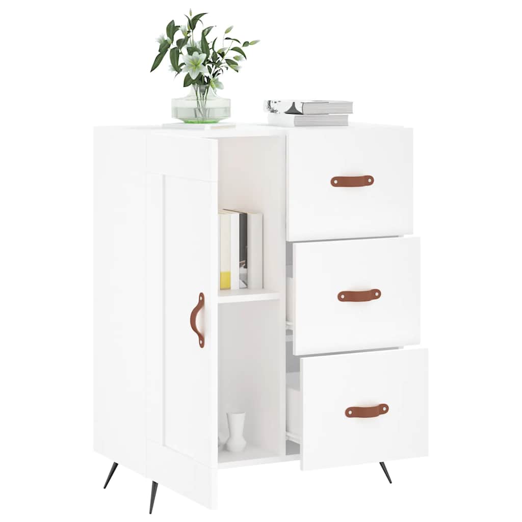 vidaXL Servantă, alb, 69,5x34x90 cm, lemn compozit vidaXL Servantă, alb, 69,5x34x90 cm, lemn compozit
