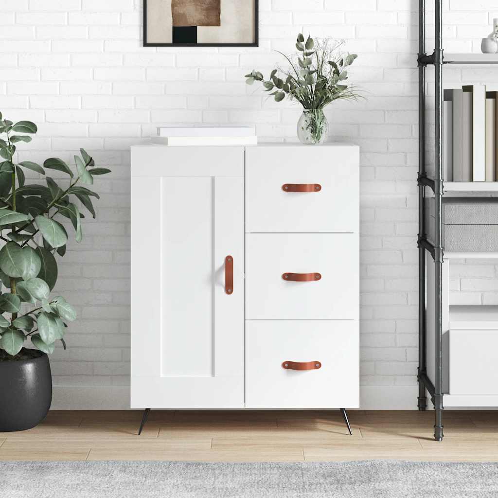 vidaXL Servantă, alb, 69,5x34x90 cm, lemn compozit vidaXL Servantă, alb, 69,5x34x90 cm, lemn compozit