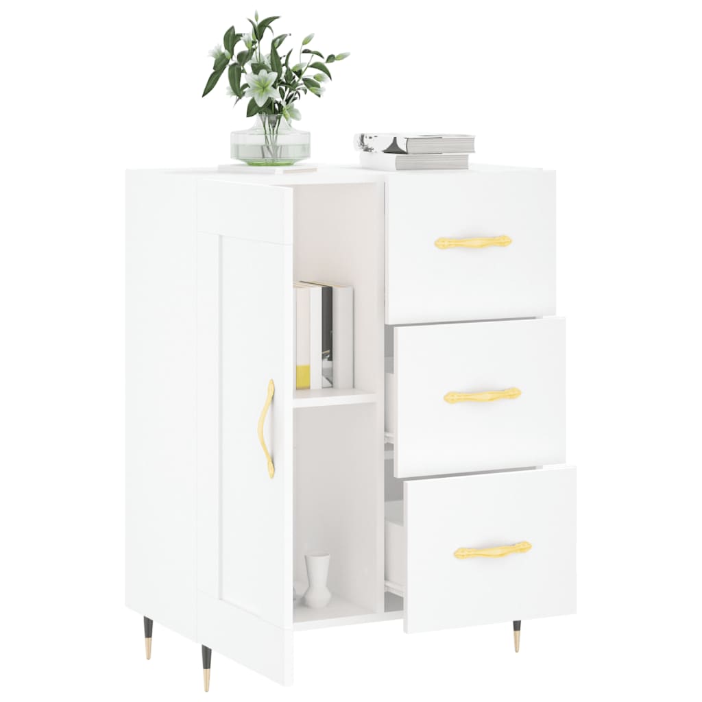 vidaXL Servantă, alb, 69,5x34x90 cm, lemn compozit vidaXL Servantă, alb, 69,5x34x90 cm, lemn compozit