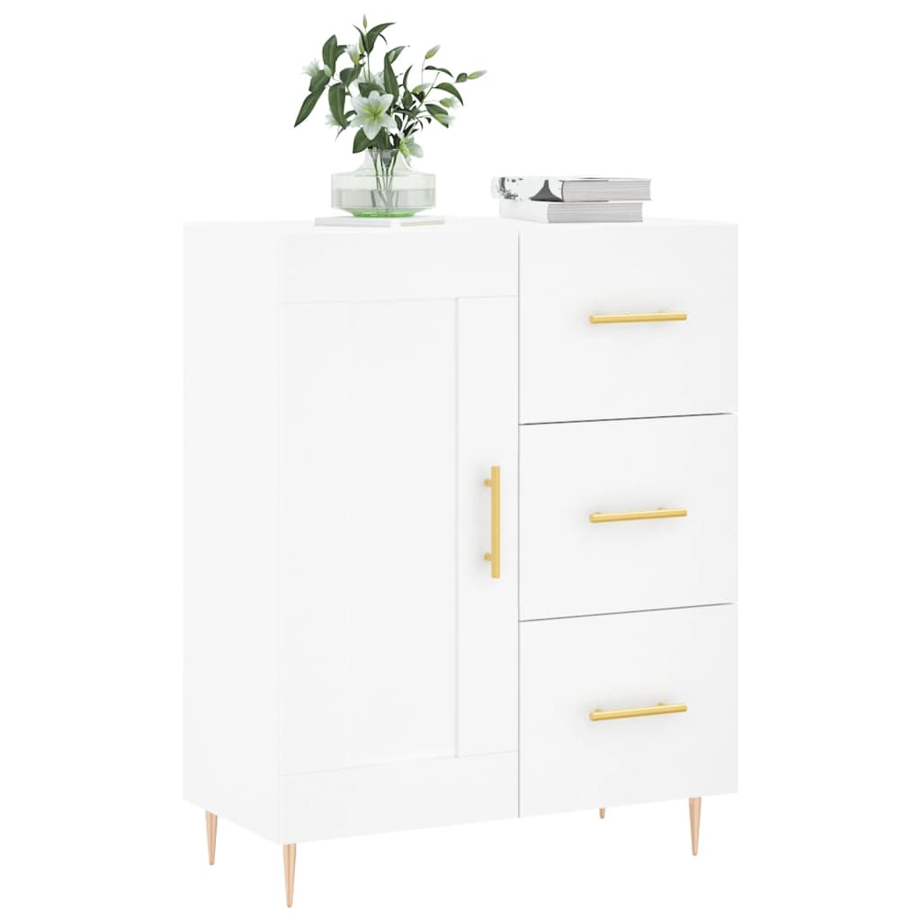 vidaXL Servantă, alb, 69,5x34x90 cm, lemn compozit vidaXL Servantă, alb, 69,5x34x90 cm, lemn compozit