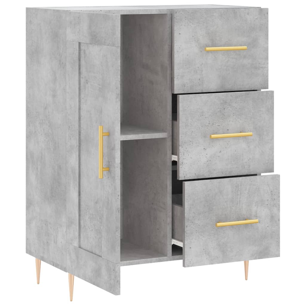 vidaXL Servantă, gri beton, 69,5x34x90 cm, lemn compozit vidaXL Servantă, gri beton, 69,5x34x90 cm, lemn compozit
