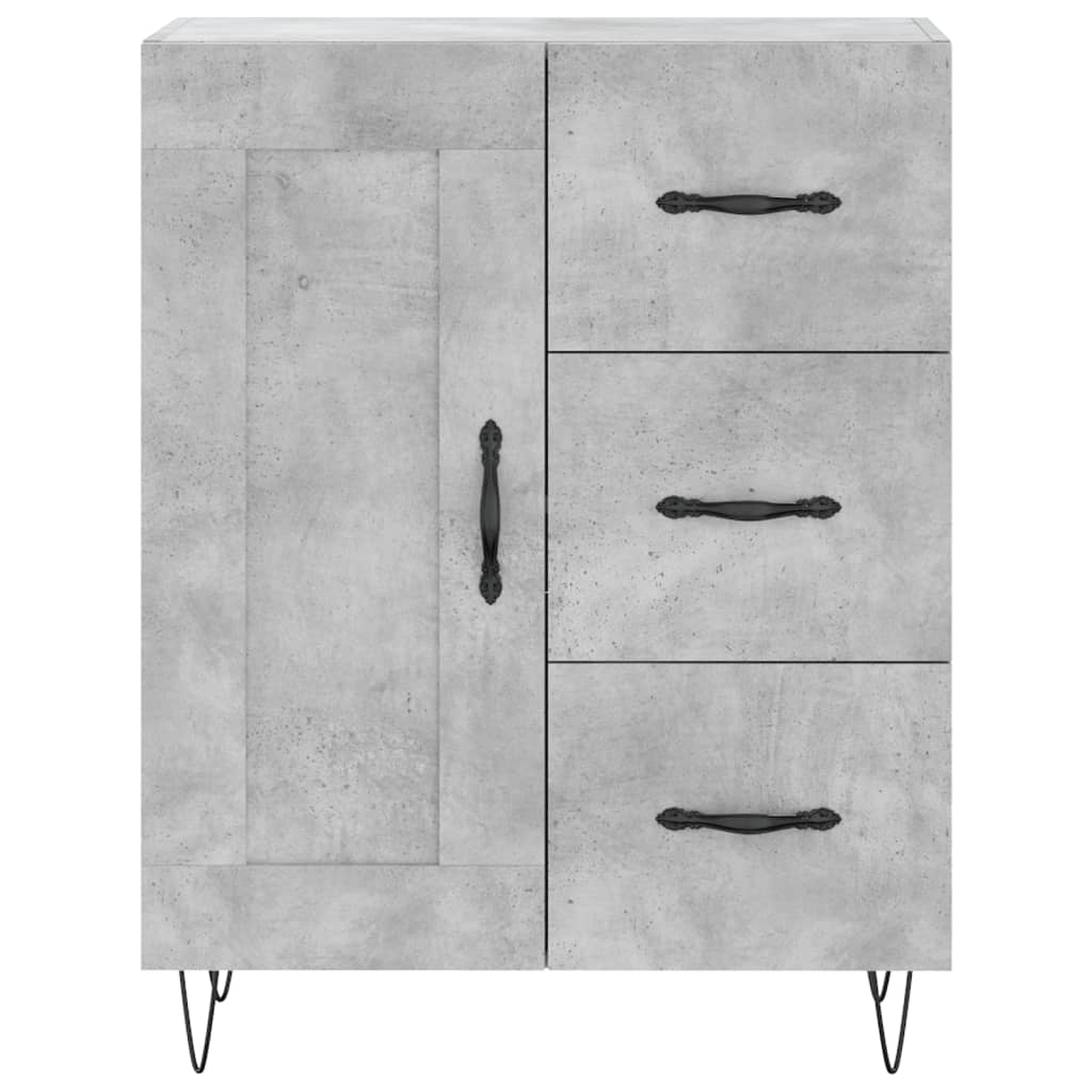vidaXL Servantă, gri beton, 69,5x34x90 cm, lemn compozit vidaXL Servantă, gri beton, 69,5x34x90 cm, lemn compozit
