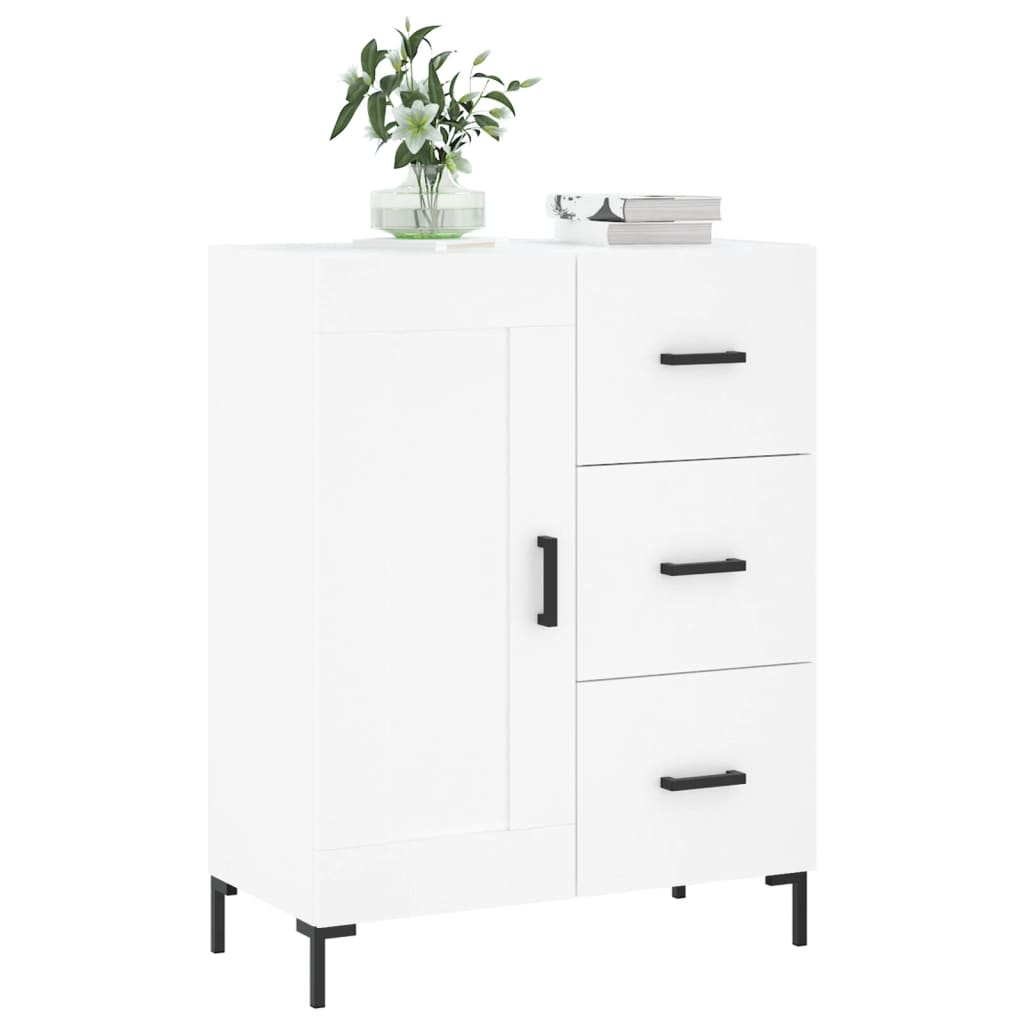 vidaXL Servantă, alb, 69,5x34x90 cm, lemn compozit vidaXL Servantă, alb, 69,5x34x90 cm, lemn compozit