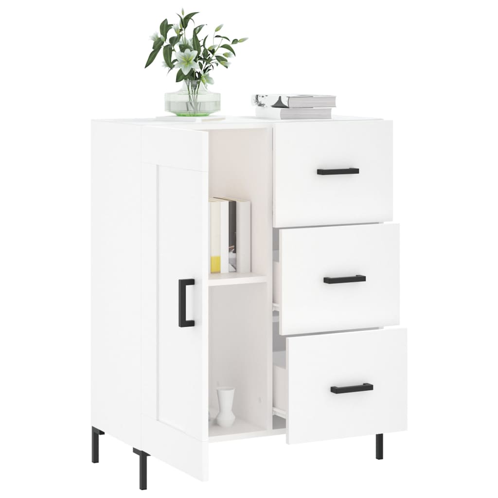vidaXL Servantă, alb, 69,5x34x90 cm, lemn compozit vidaXL Servantă, alb, 69,5x34x90 cm, lemn compozit