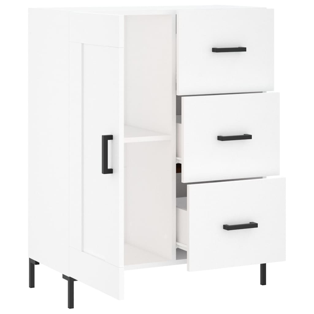 vidaXL Servantă, alb, 69,5x34x90 cm, lemn compozit vidaXL Servantă, alb, 69,5x34x90 cm, lemn compozit