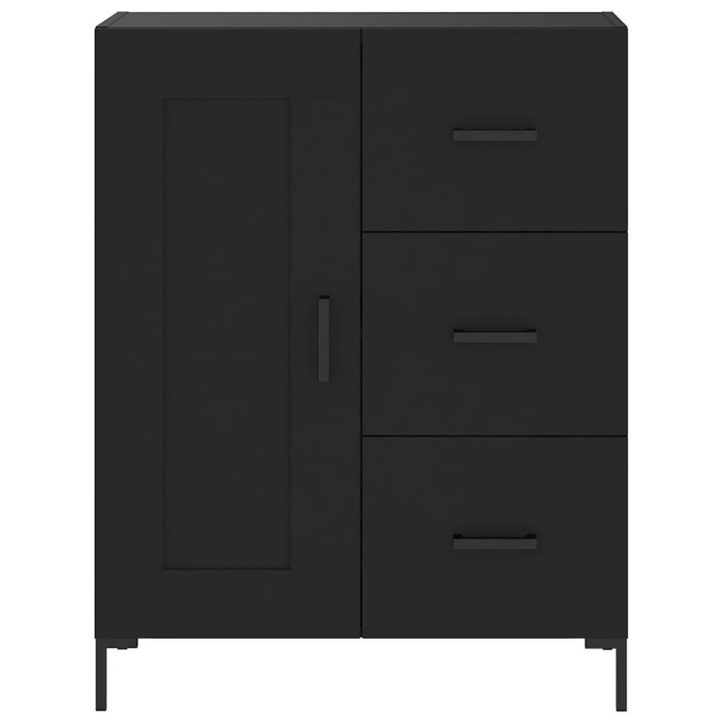 vidaXL Servantă, negru, 69,5x34x90 cm, lemn compozit