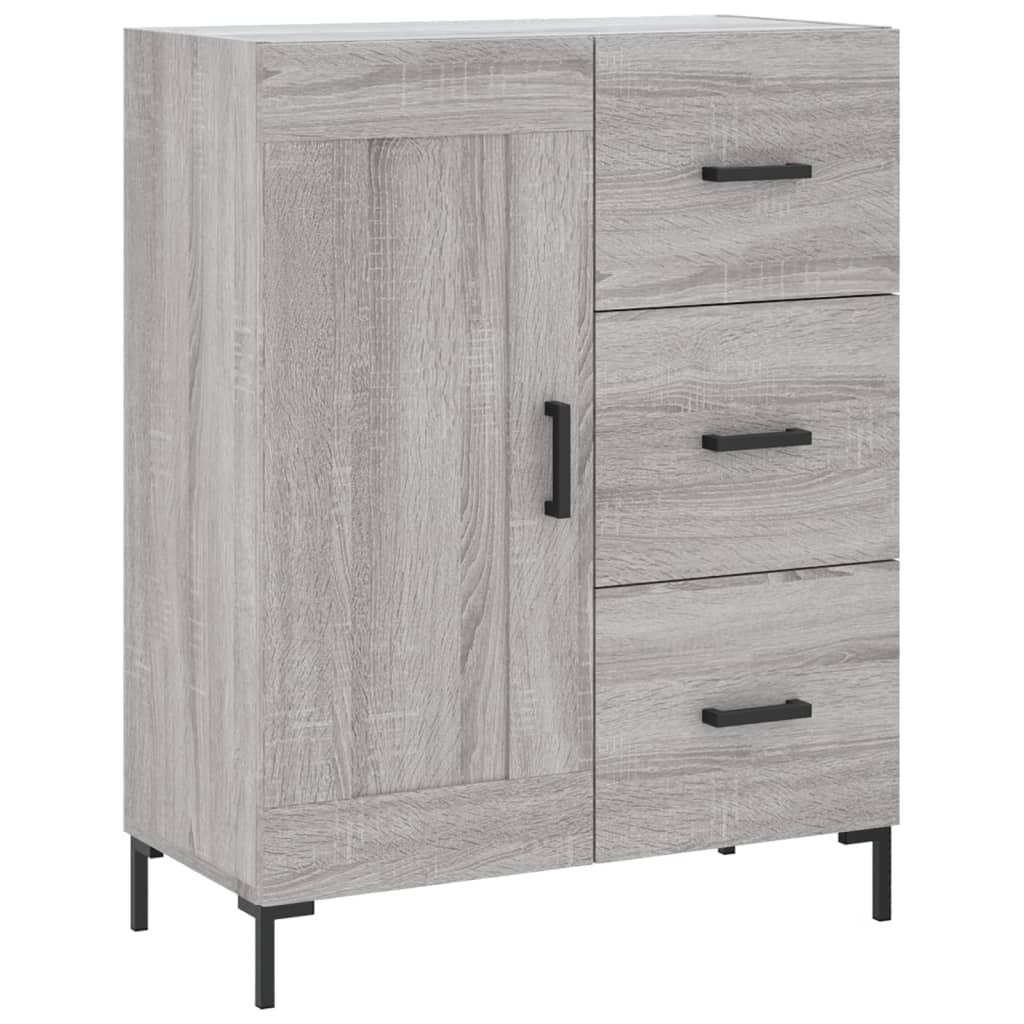 vidaXL Servantă, gri sonoma, 69,5x34x90 cm, lemn compozit