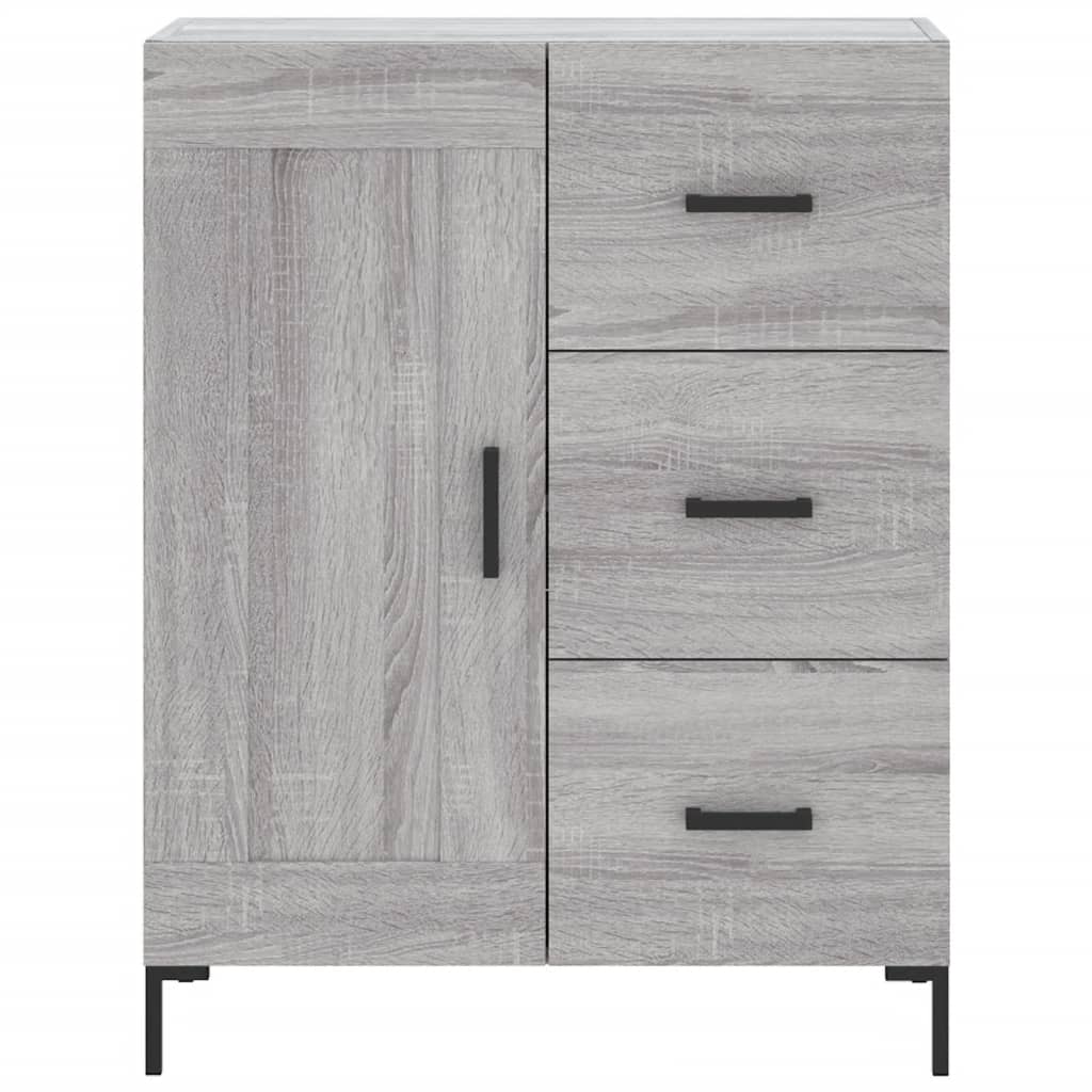 vidaXL Servantă, gri sonoma, 69,5x34x90 cm, lemn compozit