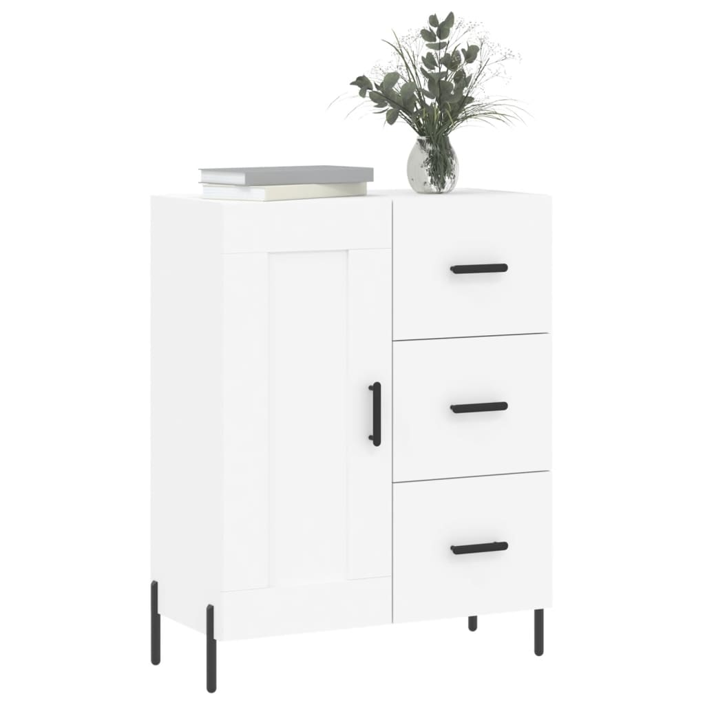 vidaXL Servantă, alb, 69,5x34x90 cm, lemn compozit vidaXL Servantă, alb, 69,5x34x90 cm, lemn compozit